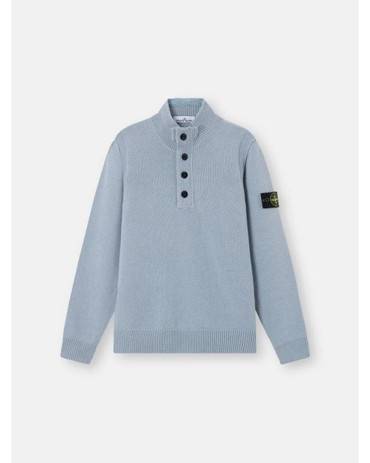 Stone Island Blue 5100040 Lambswool for men
