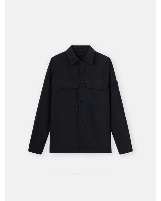 Stone Island Blue 1200044 Nylon Smerigliato S. I. Ghost for men