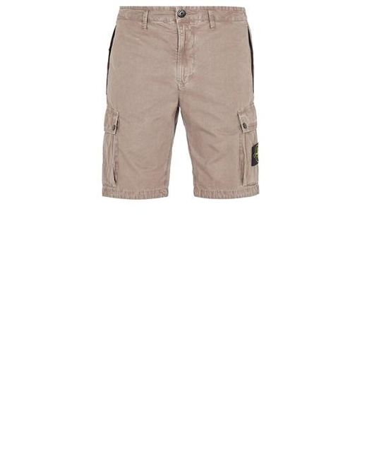 Stone Island Natural Bermuda Shorts Cotton for men