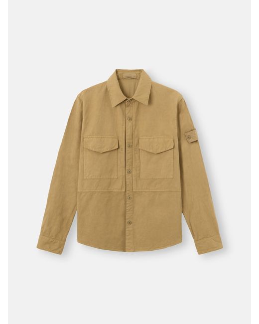 Stone Island Natural 1200012 Cotton Linen Canvas S. I.Ghost for men