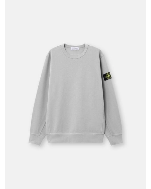 Stone Island Gray 6100017 Organic Cotton Interlock for men