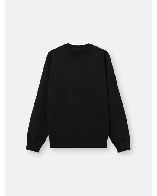 Stone Island Black 6100028 Heavy Organic Cotton Fleece S. I. Ghost for men