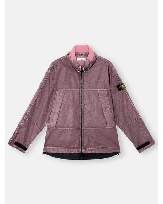 Stone Island Purple 4100040 Raw Linen Plated-Ovd for men