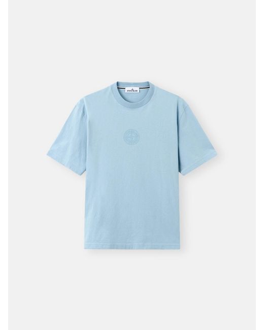 Stone Island Blue 2100001 Organic Cotton Jersey for men