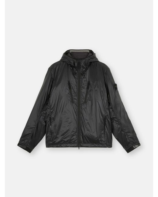 Stone Island Black Q0425 Pertex Quantum Made From Netplus With Primaloft Insulation Technology for men