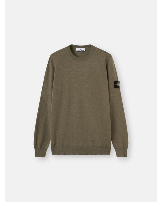 Stone Island Green 5100071 Light Pure Rws Wool for men