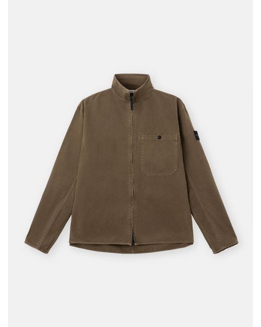 Stone Island Brown 1200014 Organic Panama Cotton 'Old' Effect for men