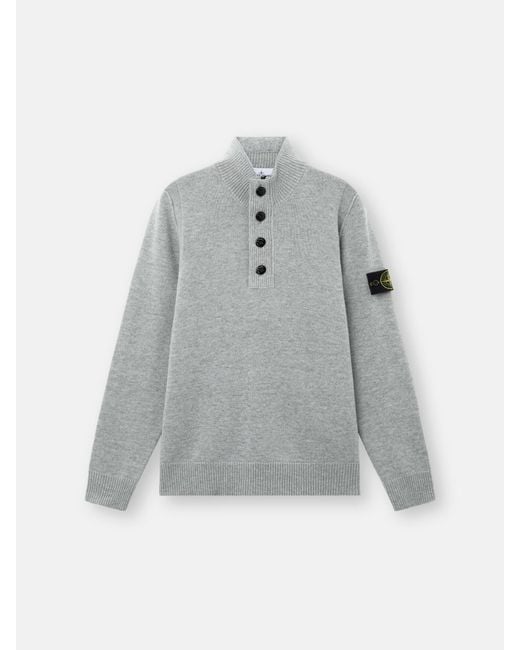 Stone Island Gray 5100040 Lambswool for men