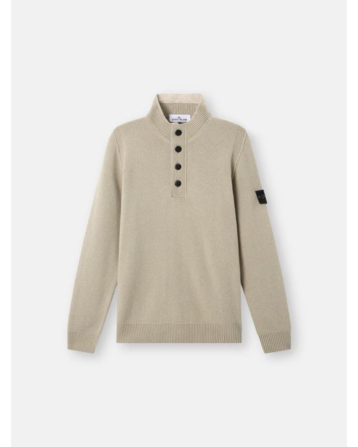 Stone Island Natural 5100040 Lambswool for men