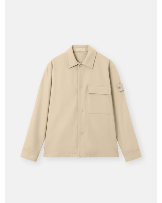 Stone Island Natural 1200028 Wool Nylon Flannel Ghost for men