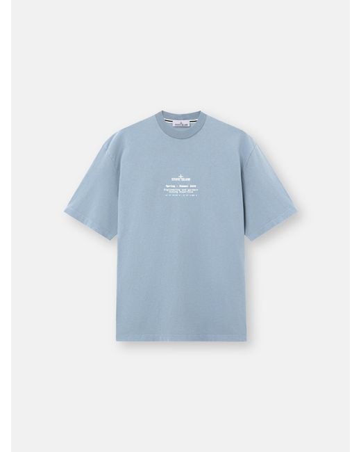 Stone Island Blue 2100001 Organic Cotton Jersey for men