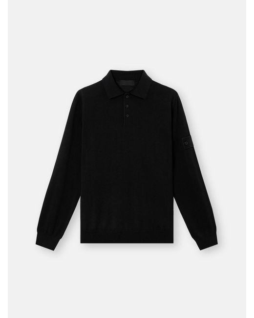 5100076 Pure Light Rws Wool Ghost Stone Island de hombre de color Black