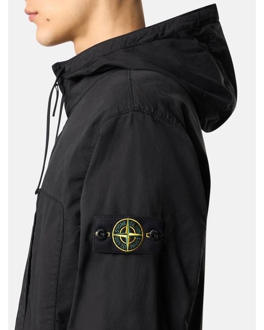 Stone Island 4100091 Supima Cotton Twill Stretch-Tc in Black