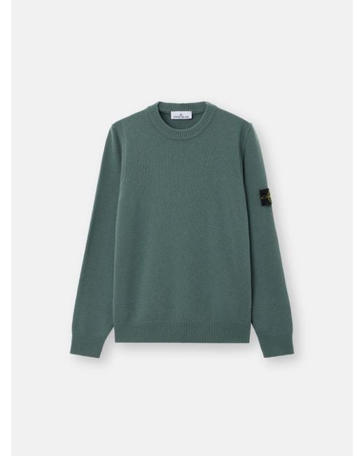 Stone Island Green 5100072 Lambswool for men