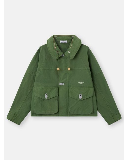 Stone Island Green 4100075 Nyco Panama-Tc S. I. Marina for men