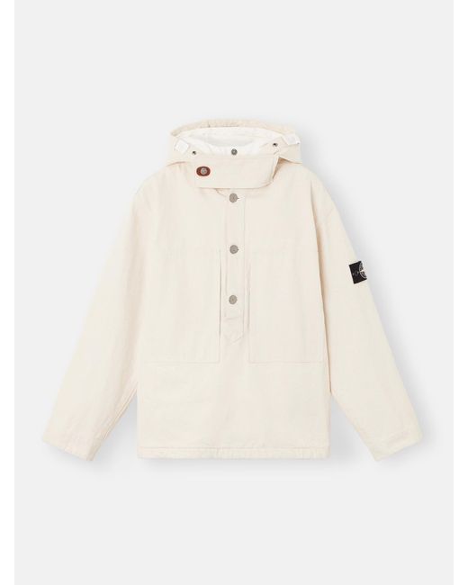 Stone Island Q100001 Natural Cotton Gabardine Raw Beauty for men