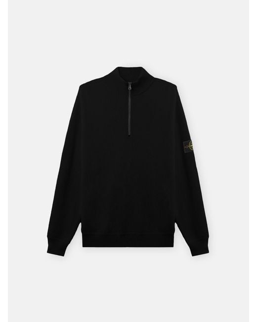 Stone Island Black 5100124 Ribbed Soft Organic Cotton for men