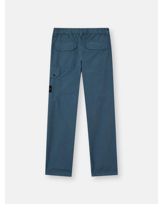 3100011 Organic Cotton Ripstop Stone Island de hombre de color Blue
