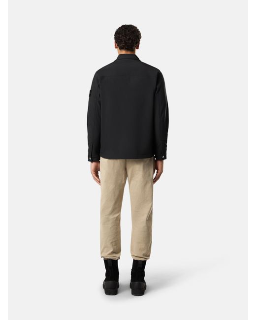 Q100003 Soft Shell-R E. Dye Technology, Recycled Polyester Stone Island de hombre de color Black