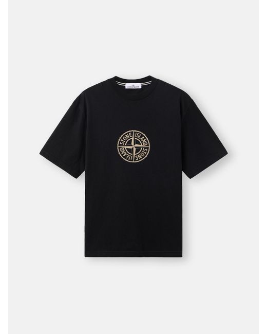 Stone Island Black 2100001 Organic Cotton Jersey for men