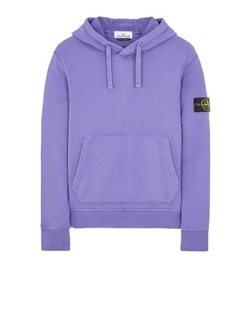Stone Island Sweatshirt baumwolle in Purple für Herren