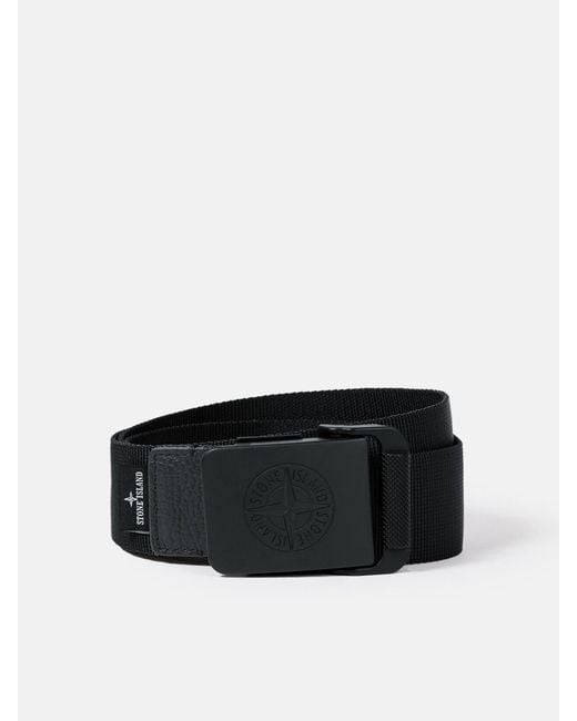 Stone Island Black 9300001 Nylon Tape for men