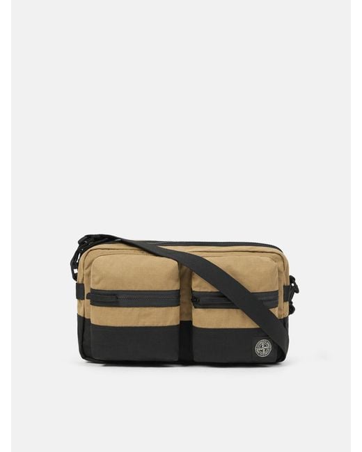 Stone Island Gray Pocket Crossbody Bag for men