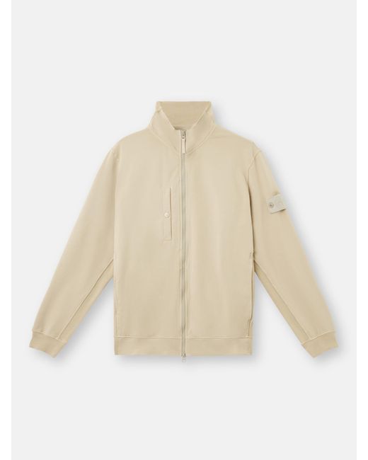 Stone Island Natural 6100012 Cotton Stretch Fleece Ghost for men