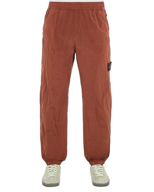 Stone Island Red Trousers Polyamide for men