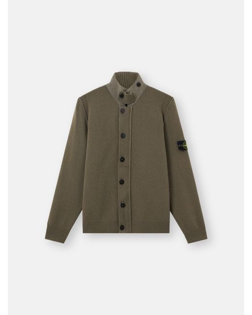 Stone Island Green 5100047 Lambswool for men