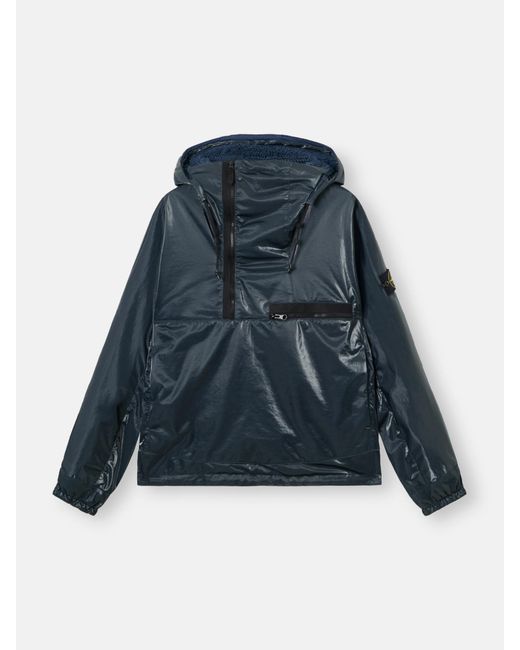 Stone Island Blue Q100024 Shiny Stretch Nylon-Tc for men
