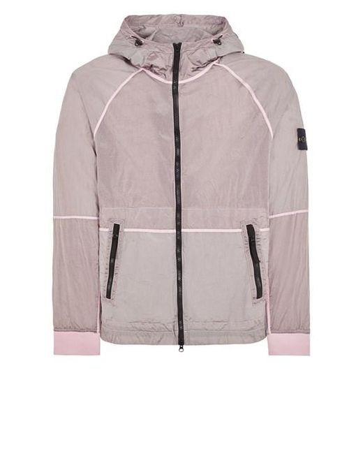 Stone Island Pink Lightweight Jacket Polyamide, Polyurethane Coated for men