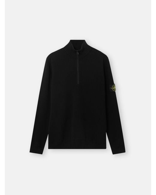 Stone Island Black 5100124 Ribbed Soft Organic Cotton for men