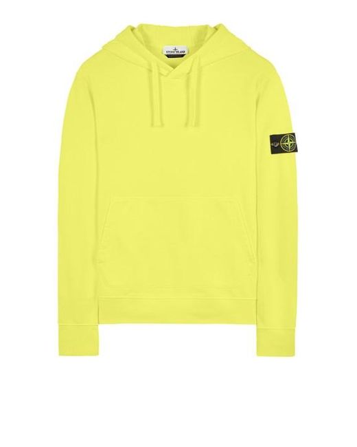 Stone Island Yellow Sweatshirt Cotton for men