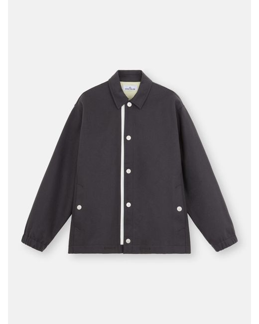 Stone Island Blue 444X3 Panno Resinato With Plated Reflective Marina for men