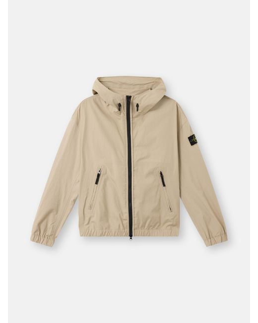 4100079 Supima Cotton Canvas Non-Aqueous Dyeing Technology di Stone Island in Natural da Uomo