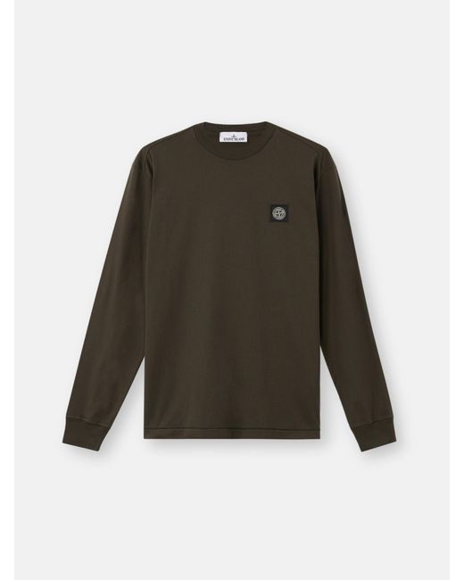 Stone Island Green 2100031 60/2 Cotton Jersey for men