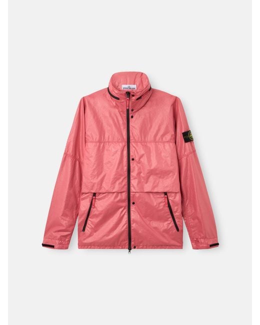Stone Island Pink Q100019 Light Nylon 3L-Tc for men