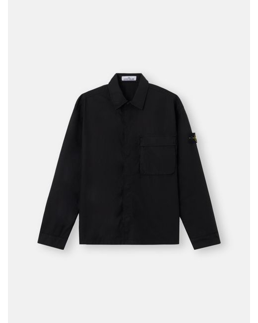 Stone Island Black 1200032 Stretch Cotton Tela 'Paracadute' for men