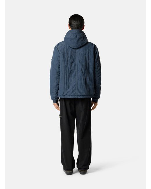 3100014 Organic Panama Cotton 'Old' Effect Stone Island de hombre de color Black