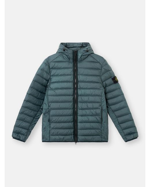 Stone Island Blue 4100403 Loom Woven Chambers Nylon Down-Tc, Recycled Nylon for men