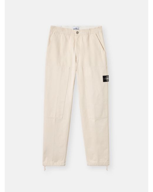 Stone Island 3100001 Natural Cotton Gabardine Raw Beauty for men