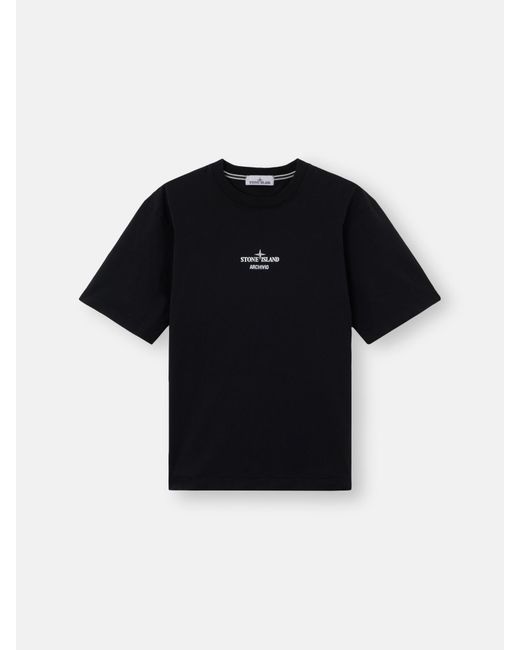 Stone Island Black 2100023 Organic Cotton Jersey for men