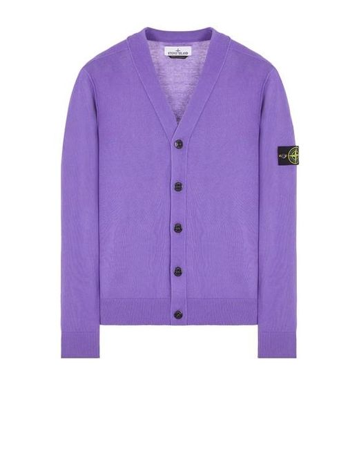 Stone Island Sweater baumwolle in Purple für Herren