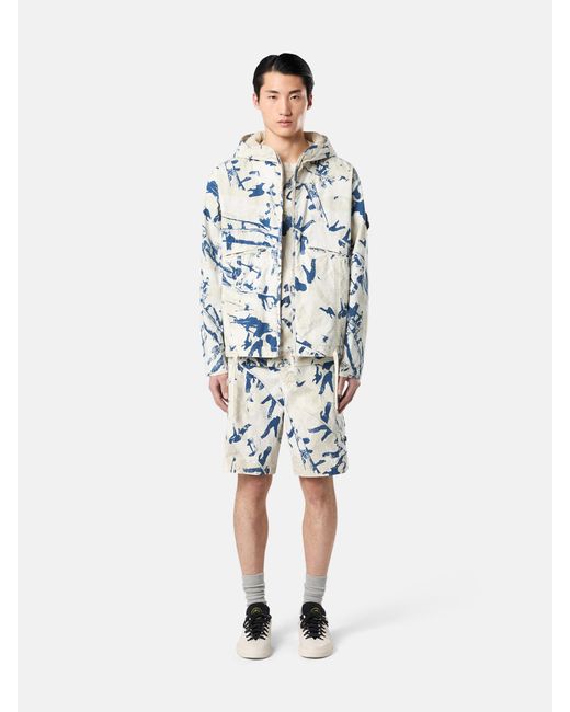 Stone Island White 4100069 Scan Camo On Stretch Ripstop-Ovd for men