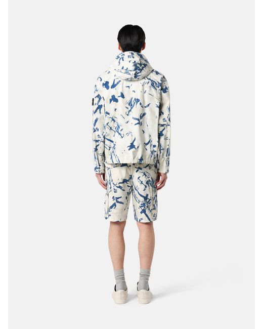 Stone Island White 4100069 Scan Camo On Stretch Ripstop-Ovd for men
