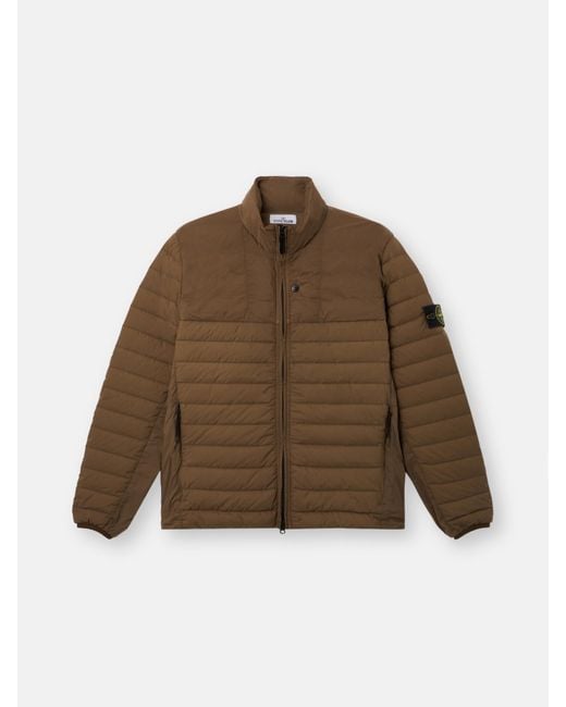 Stone Island Brown 4100067 Seamless Tunnel Nylon Down-Tc for men