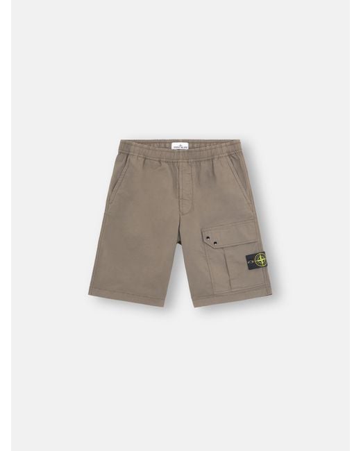 Stone Island Natural L0110 Supima Cotton Twill Stretch-Tc for men