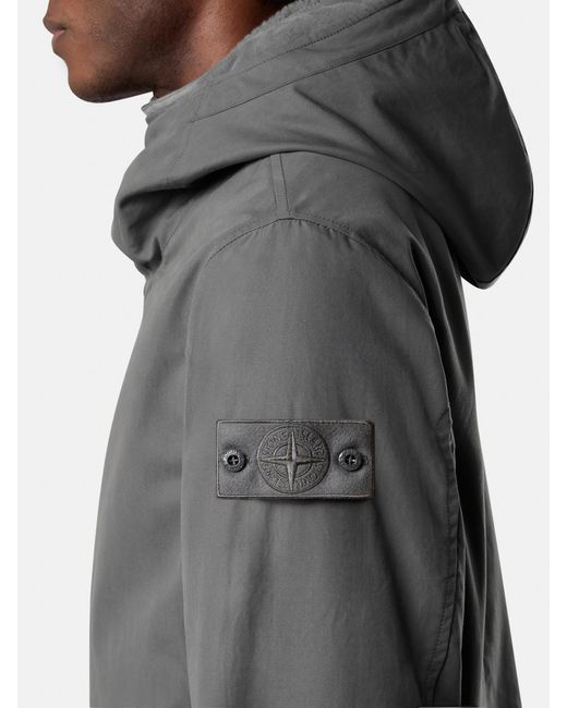 Stone Island Gray 7100019 Weatherproof Cotton Canvas Ghost for men