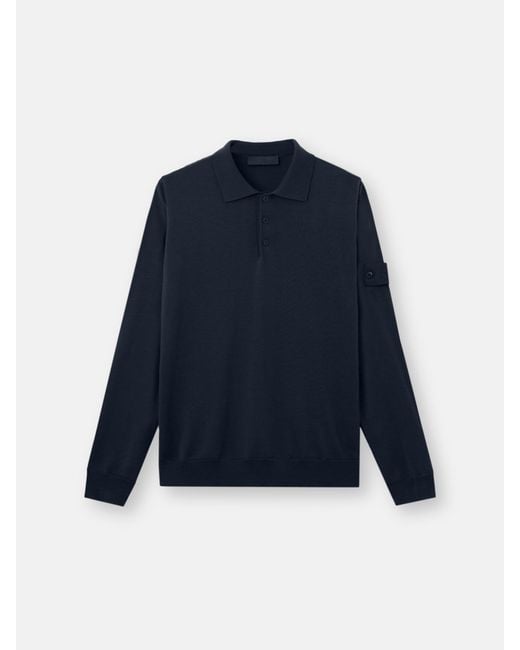 Stone Island Blue 5100076 Light Pure Rws Wool S. I. Ghost for men